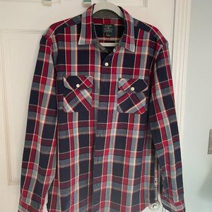 J Crew Men's Heavyweight Flannel Size Large Shirt